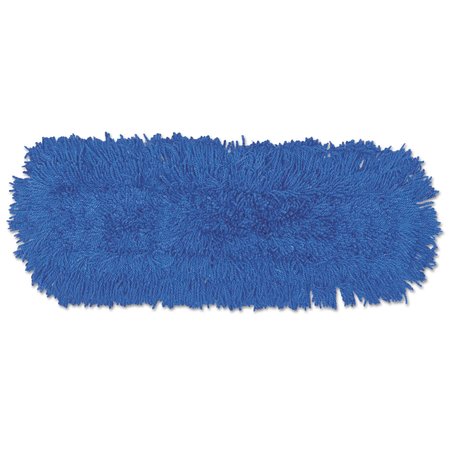 RUBBERMAID COMMERCIAL Twisted Loop Blend Dust Mop, Synthetic, 24 x 5, Blue, PK12 FGJ35300BL00